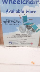 saundersfoot beach wheelchair