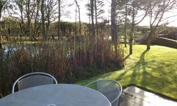 The dew pond, High Barn cottages