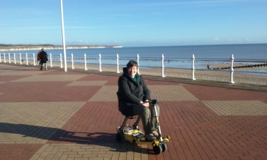 On the prom at Bridlington