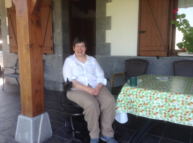 On the terrace, Mahastí, Epotx Etxea, Getaria, Pais Vasco