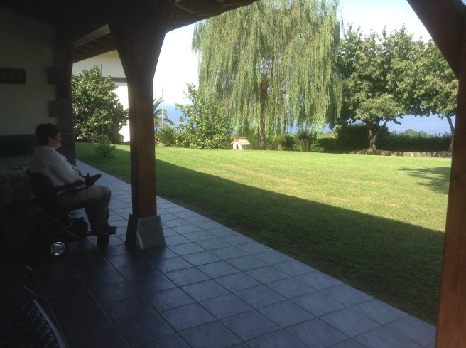 The terrace, Mahastí, Epotx Etxea, Getaria, Pais Vasco