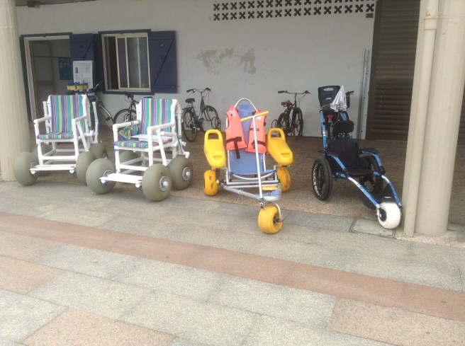 Beach wheelchairs, Zarautz