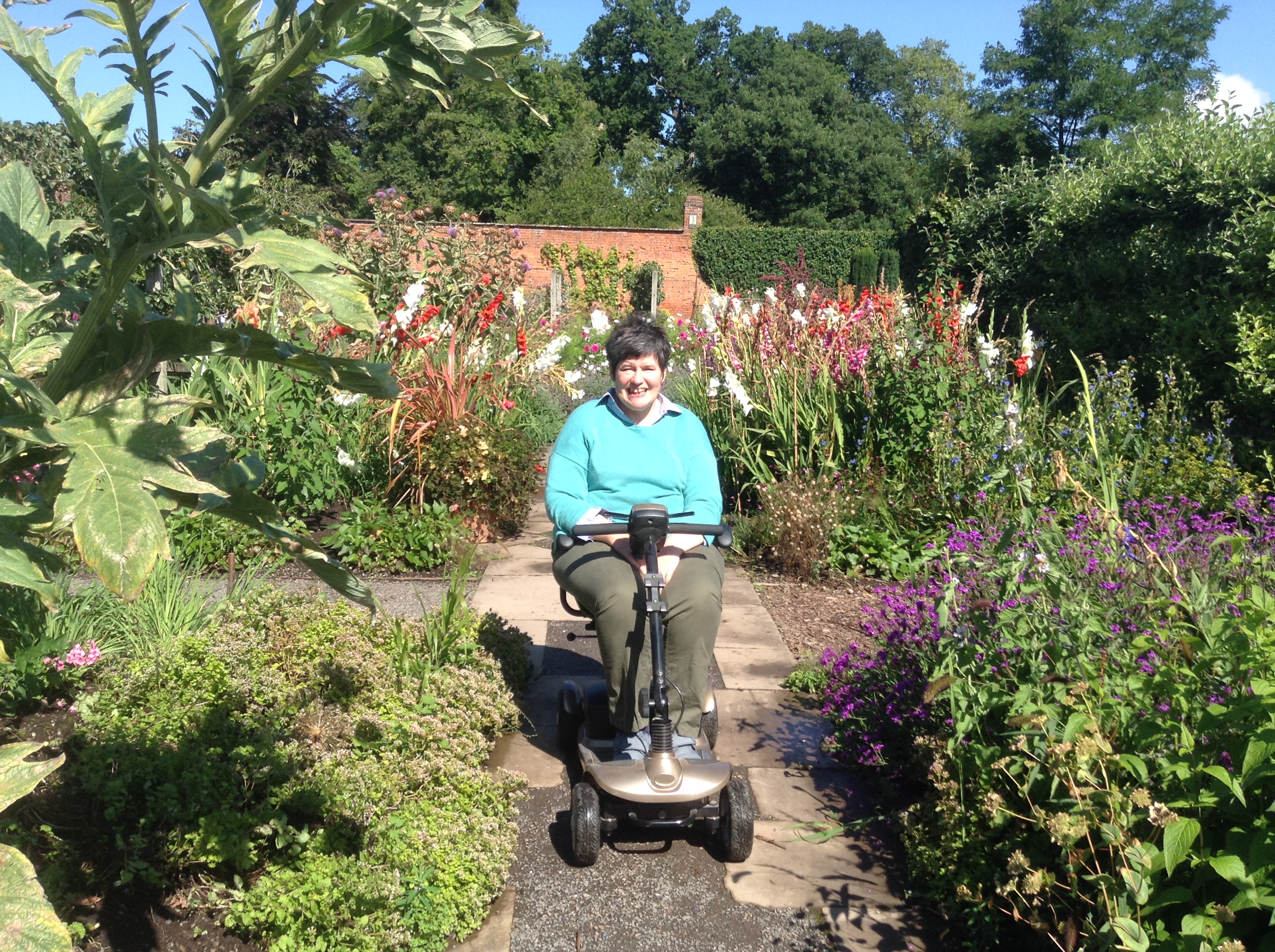 The walled garden at Hampton Court Castle, Herefordshire