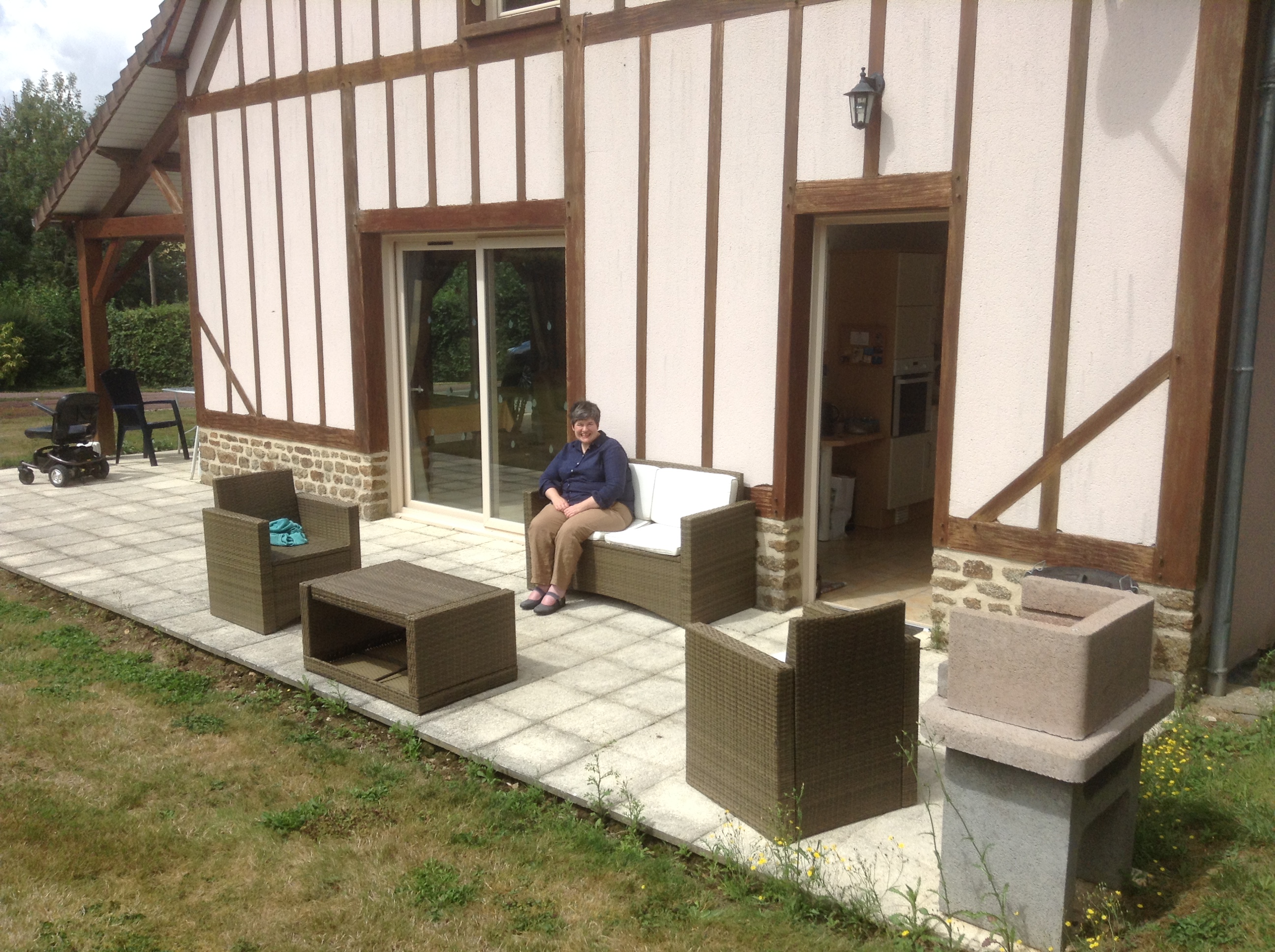 The terrace, La Fresnaie