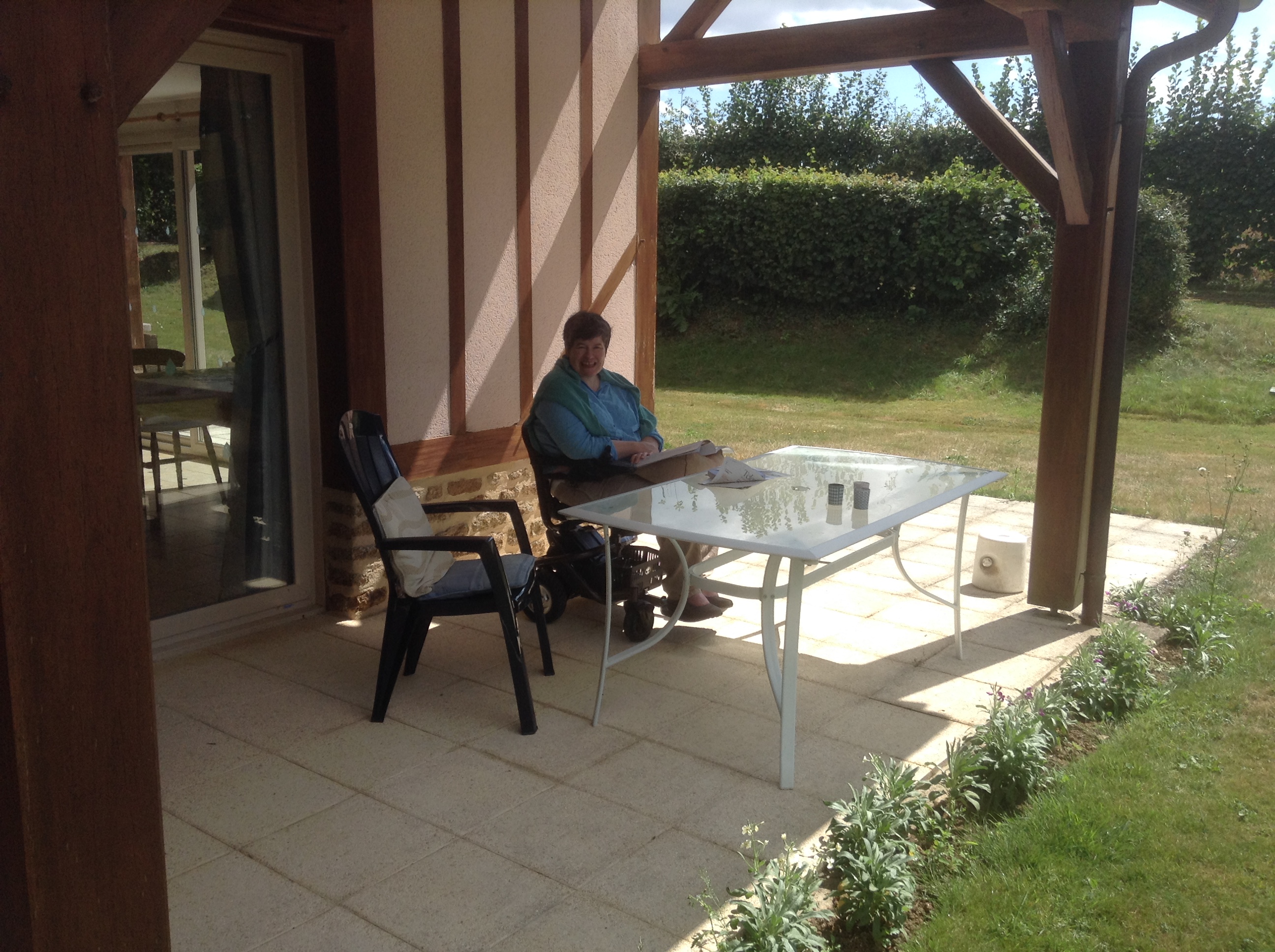 The terrace, La Fresnaie