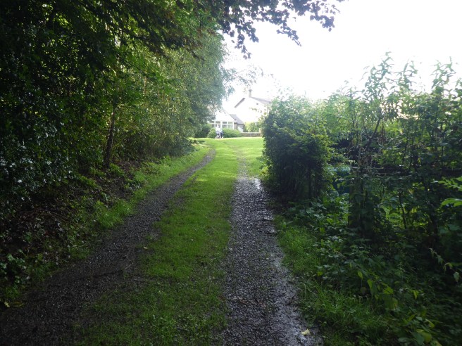 The path to the lake, Doxford Cottages