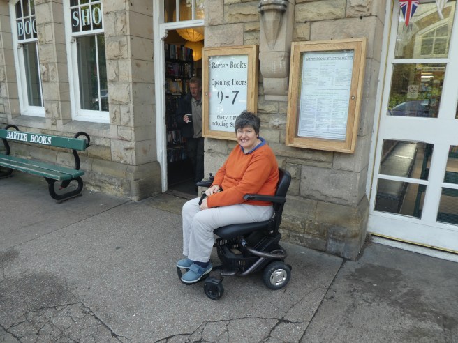 Accessible and entrance to Barter Books, Alnwick