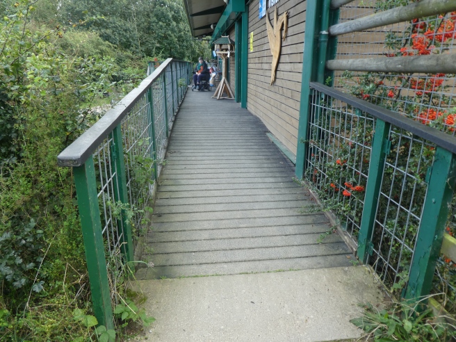 Entrance to visitor centre, Fairburn Ings