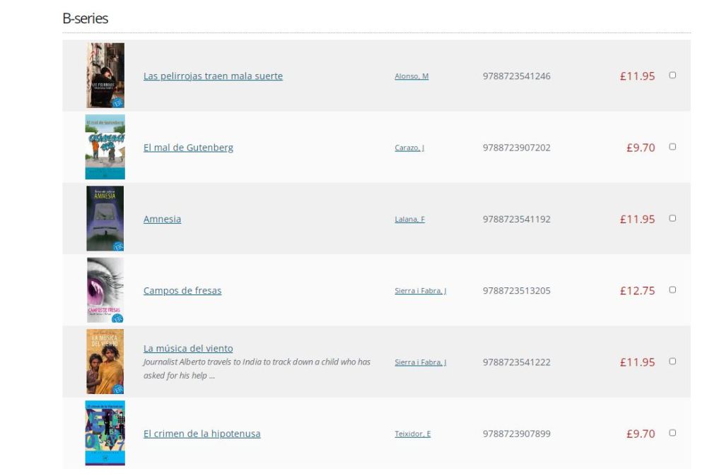 Graded readers from the Eurobooks website